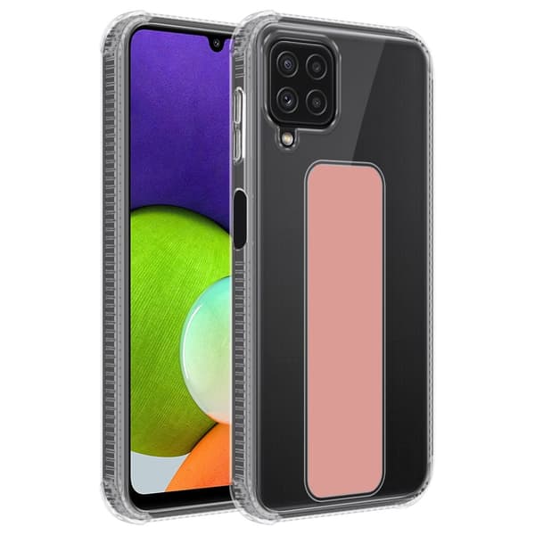 Samsung Galaxy A22 4G / M22 / M32 4G Skal Fodral Mobilskydd Skyddsfodral Case Cover av flexibelt TPU-silikon med hållare och stativfunktion