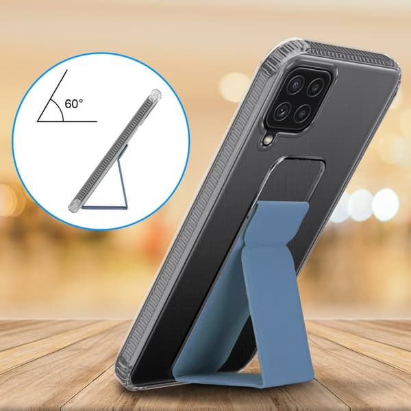 Samsung Galaxy A22 4G / M22 / M32 4G Skal Fodral Mobilskydd Skyddsfodral Case Cover av flexibelt TPU-silikon med hållare och stativfunktion