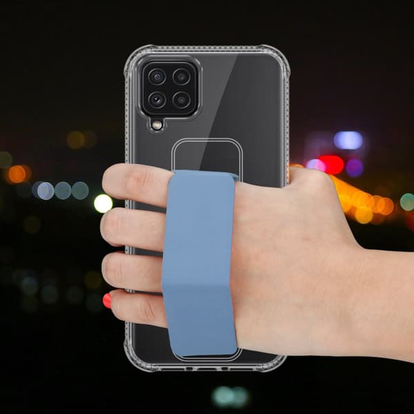 Samsung Galaxy A22 4G / M22 / M32 4G Skal Fodral Mobilskydd Skyddsfodral Case Cover av flexibelt TPU-silikon med hållare och stativfunktion