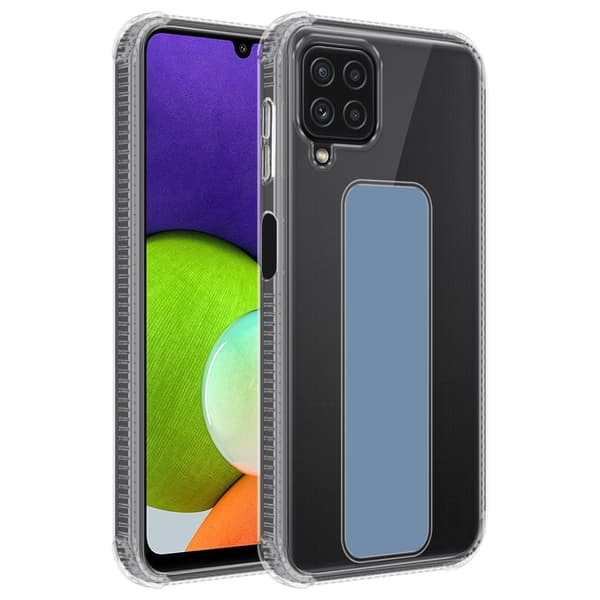 Samsung Galaxy A22 4G / M22 / M32 4G Skal Fodral Mobilskydd Skyddsfodral Case Cover av flexibelt TPU-silikon med hållare och stativfunktion