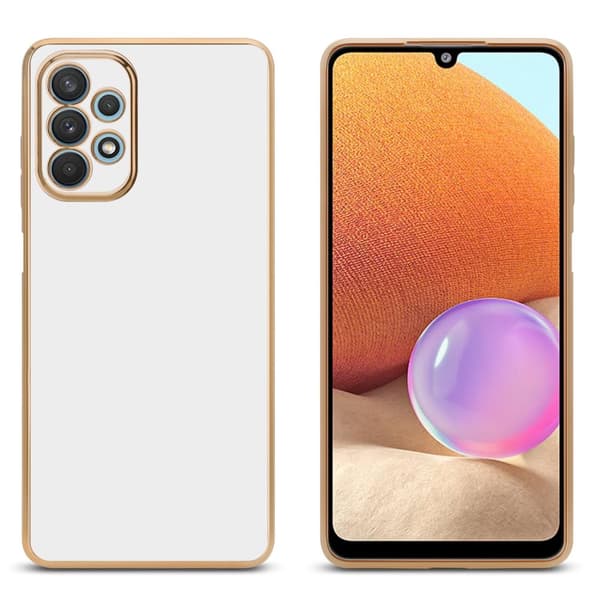 Samsung Galaxy A32 4G Suojakuori Suojakotelo joka on valmistettu joustavasta TPU-silikonista ja jossa on kameran suojaus