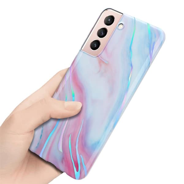 Samsung Galaxy S21 5G Skal Fodral Mobilskydd av TPU-silikon med mosaikmönster
