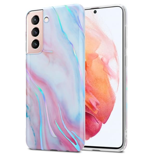 Samsung Galaxy S21 5G Skal Fodral Mobilskydd av TPU-silikon med mosaikmönster