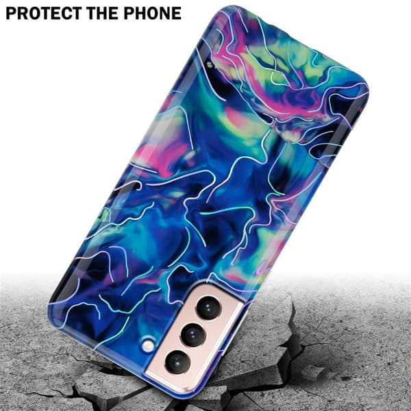 Samsung Galaxy S21 5G Skal Fodral Mobilskydd av TPU-silikon med mosaikmönster