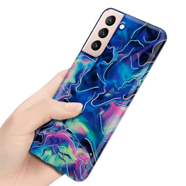 Samsung Galaxy S21 5G Skal Fodral Mobilskydd av TPU-silikon med mosaikmönster