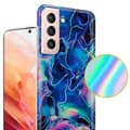 Miniatyrbilde 3 av 7: Lommebokdeksel til Samsung Galaxy S21 5G Deksel av TPU-silikon med mosaikkmønster