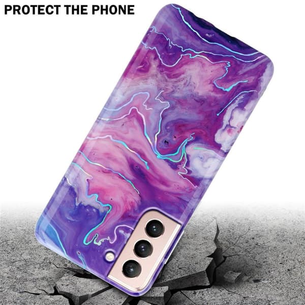 Samsung Galaxy S21 5G Skal Fodral Mobilskydd av TPU-silikon med mosaikmönster