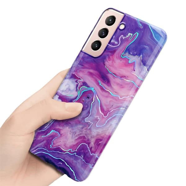 Samsung Galaxy S21 5G Skal Fodral Mobilskydd av TPU-silikon med mosaikmönster