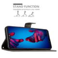 Miniatyrbild 4 av 8: Huawei P20 Skal Fodral i blomdesign Mobilskydd Case Cover med magnetisk stängning, ståfunktion och kortplatser