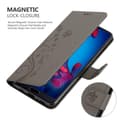 Miniatyrbild 5 av 8: Huawei P20 Skal Fodral i blomdesign Mobilskydd Case Cover med magnetisk stängning, ståfunktion och kortplatser