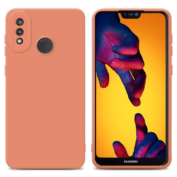 Deksel til Huawei P20 LITE 2018 / NOVA 3E LIQUID LYS ORANSJE