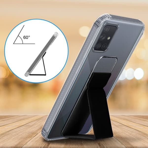 Samsung Galaxy A51 4G / M40s Suojakuori Suojakotelo valmistettu joustavasta TPU-silikonista jossa on pidike ja jalusta-toiminto