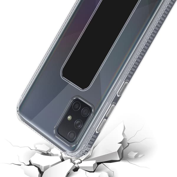 Samsung Galaxy A51 4G / M40s Suojakuori Suojakotelo valmistettu joustavasta TPU-silikonista jossa on pidike ja jalusta-toiminto