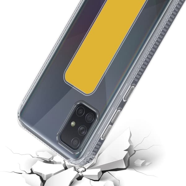Samsung Galaxy A51 4G / M40s Suojakuori Suojakotelo valmistettu joustavasta TPU-silikonista jossa on pidike ja jalusta-toiminto