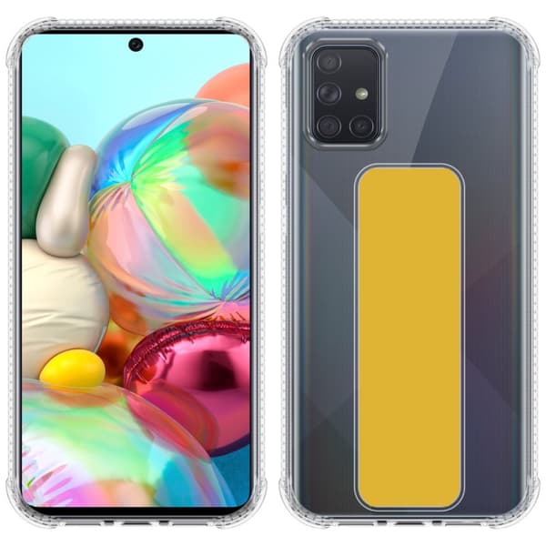 Samsung Galaxy A51 4G / M40s Suojakuori Suojakotelo valmistettu joustavasta TPU-silikonista jossa on pidike ja jalusta-toiminto