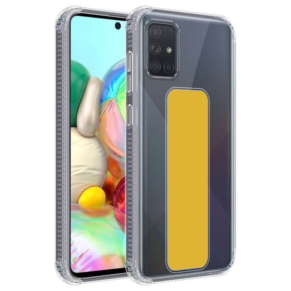 Samsung Galaxy A51 4G / M40s Suojakuori Suojakotelo valmistettu joustavasta TPU-silikonista jossa on pidike ja jalusta-toiminto