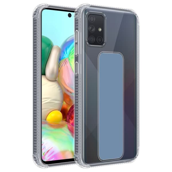 Samsung Galaxy A51 4G / M40s Suojakuori Suojakotelo valmistettu joustavasta TPU-silikonista jossa on pidike ja jalusta-toiminto