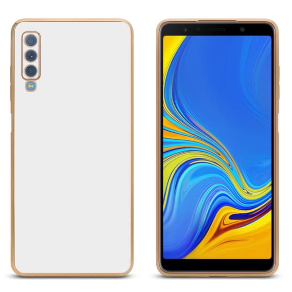 Silikondeksel til Samsung Galaxy A7 2018 med kamerabeskyttelse