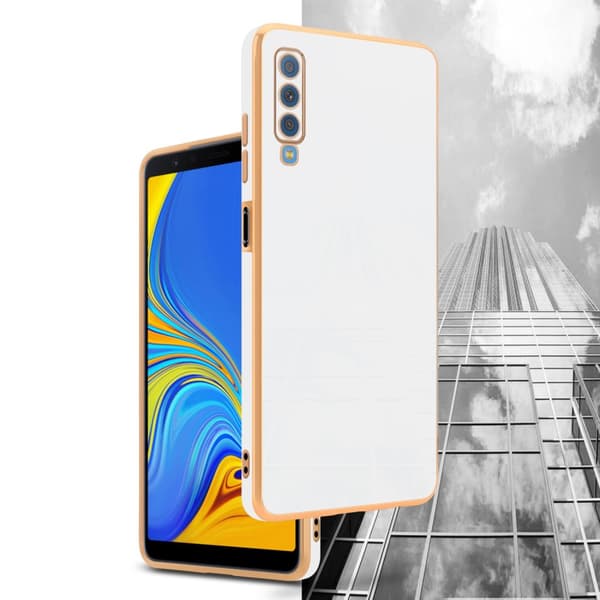 Silikondeksel til Samsung Galaxy A7 2018 med kamerabeskyttelse
