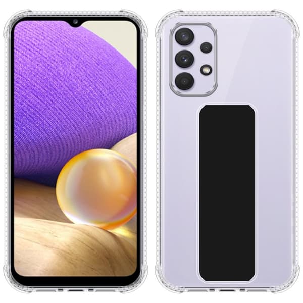 Deksel til Samsung Galaxy A33 5G Beskyttelsesdeksel av fleksibelt TPU-silikon med holder og stativfunksjon