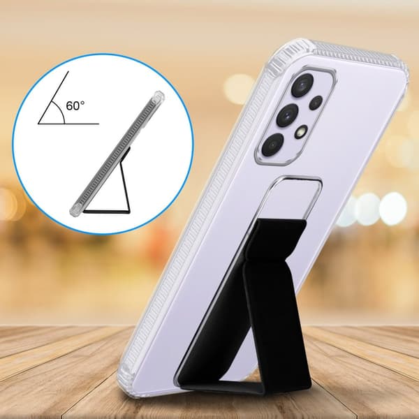 Deksel til Samsung Galaxy A33 5G Beskyttelsesdeksel av fleksibelt TPU-silikon med holder og stativfunksjon