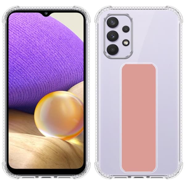 Deksel til Samsung Galaxy A33 5G Beskyttelsesdeksel av fleksibelt TPU-silikon med holder og stativfunksjon