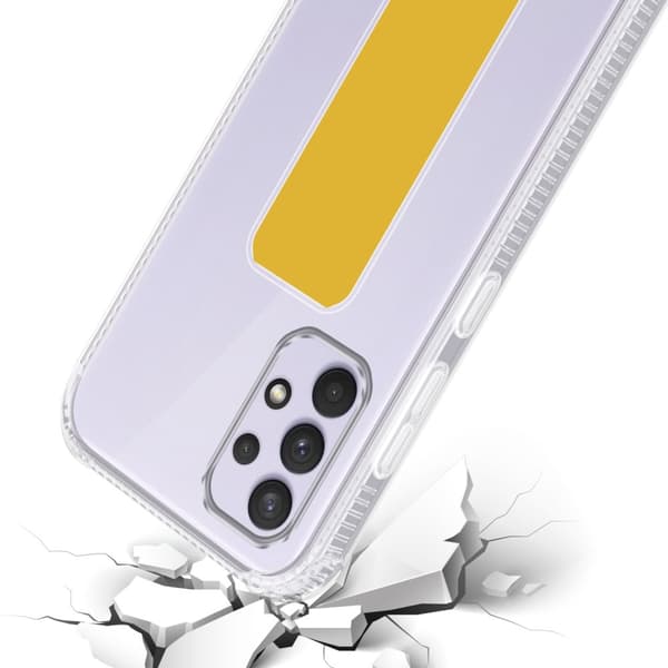 Deksel til Samsung Galaxy A33 5G Beskyttelsesdeksel av fleksibelt TPU-silikon med holder og stativfunksjon