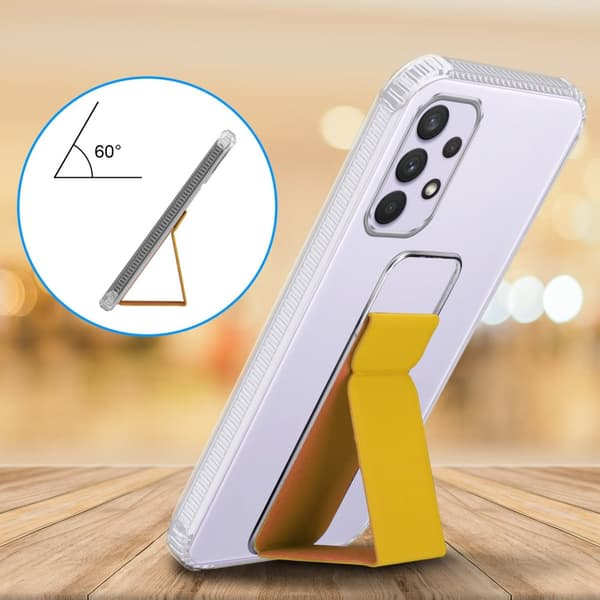 Deksel til Samsung Galaxy A33 5G Beskyttelsesdeksel av fleksibelt TPU-silikon med holder og stativfunksjon