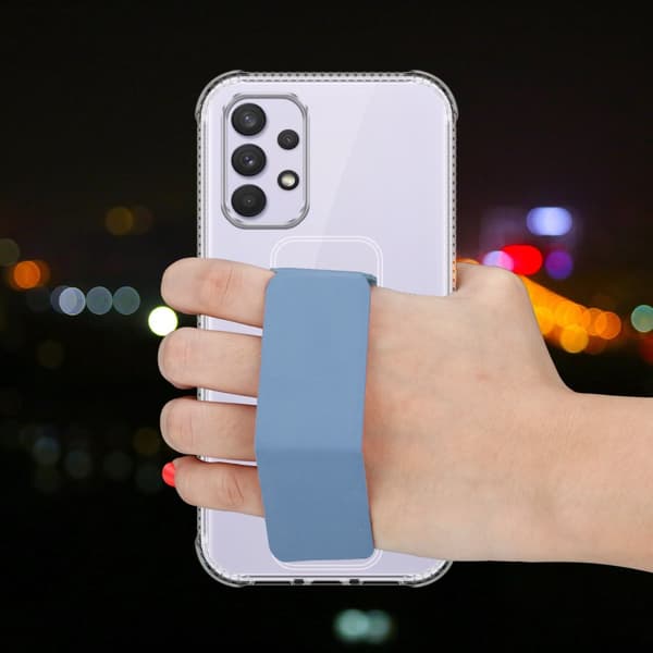 Deksel til Samsung Galaxy A33 5G Beskyttelsesdeksel av fleksibelt TPU-silikon med holder og stativfunksjon