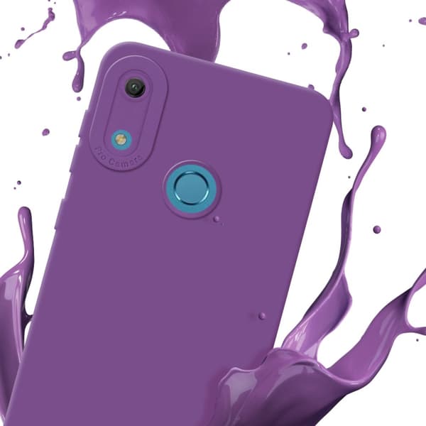 Huawei Y6 2019 Fodral Skal Case Cover av flexibelt TPU-silikon Bobilskydd