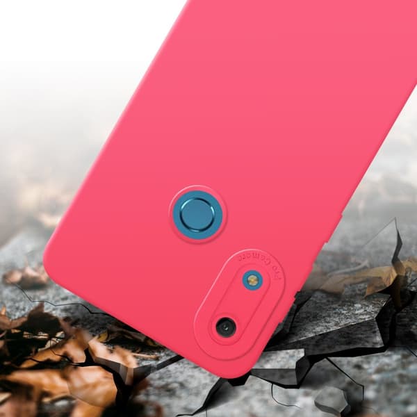Huawei Y6 2019 Fodral Skal Case Cover av flexibelt TPU-silikon Bobilskydd