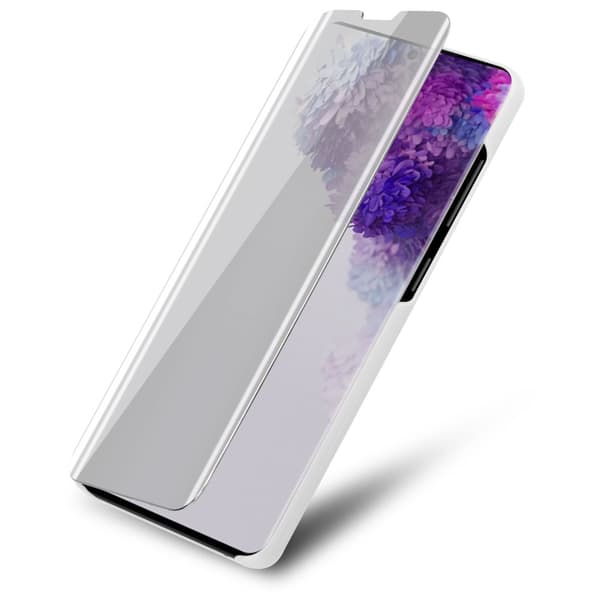 Etui for Samsung Galaxy S20 ULTRA Deksel Clear View Mirror Beskyttelsesetui med stativfunksjon 360 graders beskyttelse