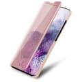 Miniatyrbilde 4 av 7: Etui for Samsung Galaxy S21 PLUS Deksel Clear View Mirror Beskyttelsesetui med stativfunksjon 360 graders beskyttelse