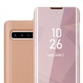 Pikkukuva 1 / 7: Samsung Galaxy S10 5G Lompakkokotelo Matkapuhelinkotelo Suojakuori Clear View Mirror Suojakotelo jalusta toiminto 360 asteen suojaus