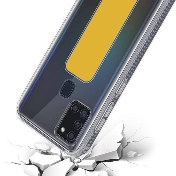 Samsung Galaxy A21s Suojakuori Suojakotelo valmistettu joustavasta TPU-silikonista jossa on pidike ja jalusta-toiminto