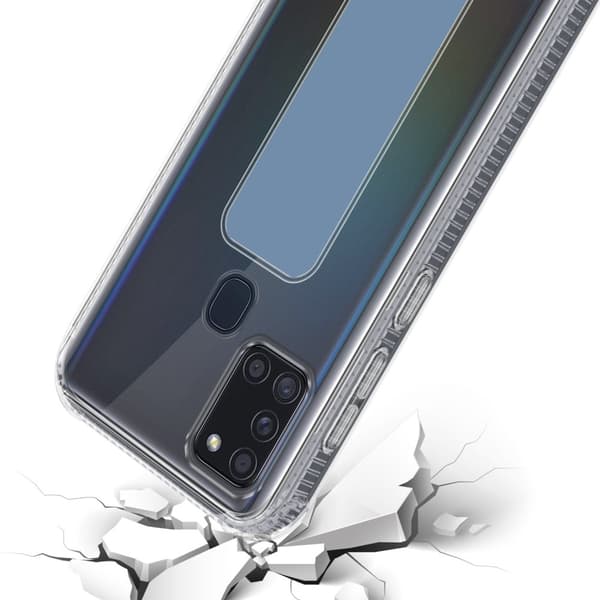 Samsung Galaxy A21s Skal Fodral Mobilskydd Skyddsfodral Case Cover av flexibelt TPU-silikon med hållare och stativfunktion