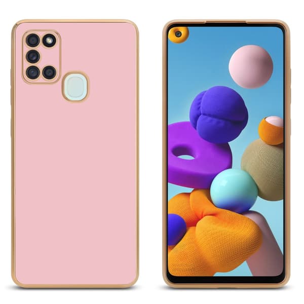 Samsung Galaxy A21s Fodral Mobilskydd Skal av flexibel TPU-silikon och med kameraskydd