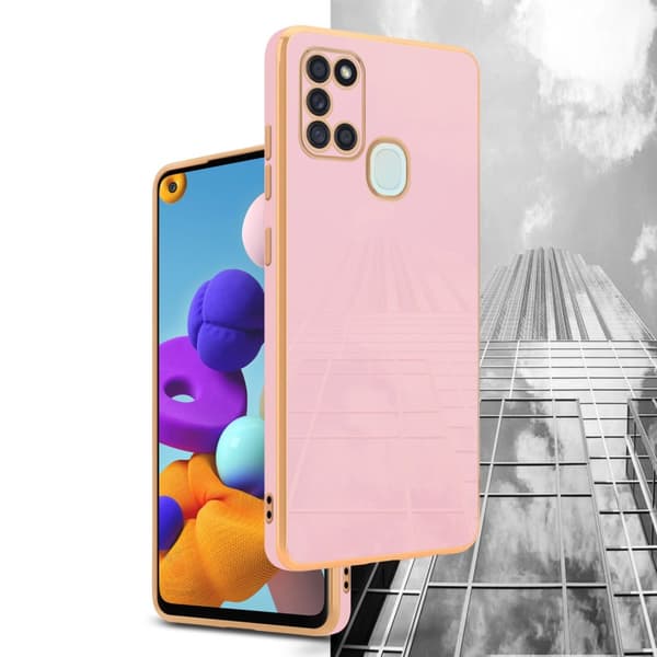 Samsung Galaxy A21s Fodral Mobilskydd Skal av flexibel TPU-silikon och med kameraskydd