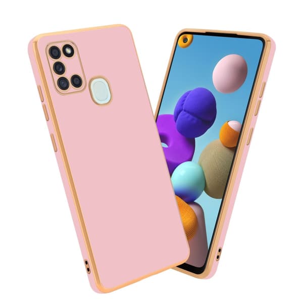 Samsung Galaxy A21s Fodral Mobilskydd Skal av flexibel TPU-silikon och med kameraskydd