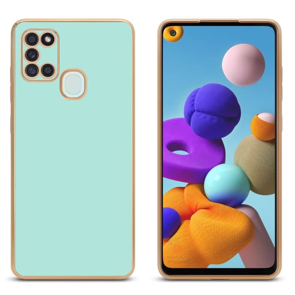 Samsung Galaxy A21s Fodral Mobilskydd Skal av flexibel TPU-silikon och med kameraskydd