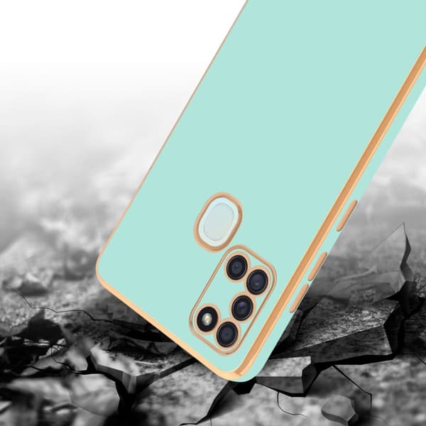 Samsung Galaxy A21s Fodral Mobilskydd Skal av flexibel TPU-silikon och med kameraskydd