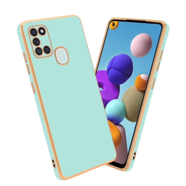 Samsung Galaxy A21s Fodral Mobilskydd Skal av flexibel TPU-silikon och med kameraskydd