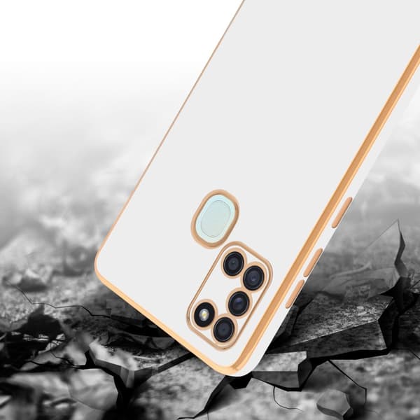 Samsung Galaxy A21s Fodral Mobilskydd Skal av flexibel TPU-silikon och med kameraskydd