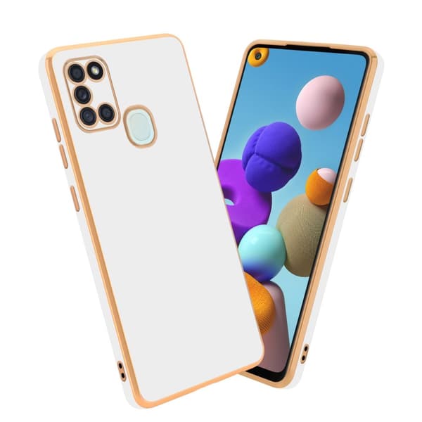 Samsung Galaxy A21s Fodral Mobilskydd Skal av flexibel TPU-silikon och med kameraskydd