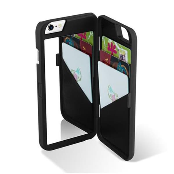 iPhone 6 PLUS / 6S PLUS Fodral Skal Skyddsomslag med spegel och kortplatser