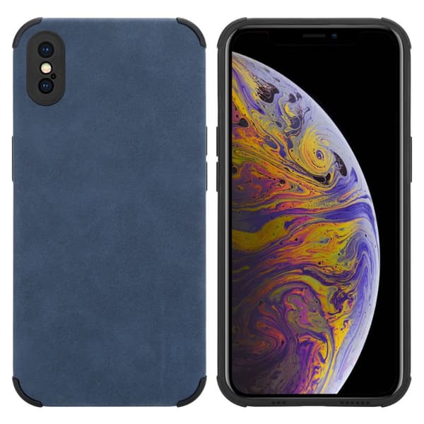 iPhone XS MAX Etui Case Cover () Safir blå