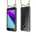 Pikkukuva 7 / 8: Samsung Galaxy XCover 4 / XCover 4s Suojakuori ketju Samsung Galaxy XCover 4 / XCover 4s Silikoni suojakotelo hopea renkaat, johto hihna ja