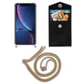 Pikkukuva 7 / 8: Apple iPhone 11 PRO MAX Suojakuori ketju Apple iPhone 11 PRO MAX Silikoni suojakotelo hopea renkaat, johto hihna ja irrotettava asia
