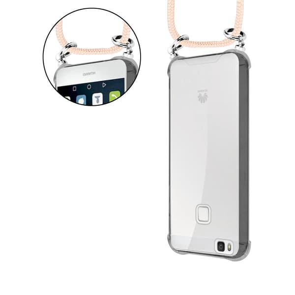 Huawei P9 LITE 2016 / G9 LITE Suojakuori ketju Huawei P9 LITE 2016 / G9 LITE Silikoni suojakotelo hopea renkaat, johto hihna ja irrotettava asia