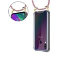 Pikkukuva 10 / 11: Samsung Galaxy A40 Suojakuori ketju Silikoni suojakotelo Gold Rings johto hihna ja irrotettava asia